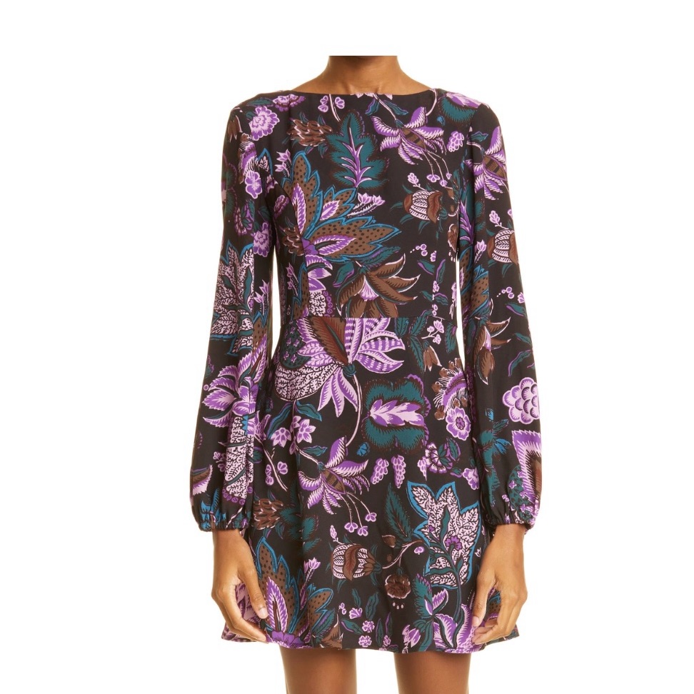 Rhode Jila Mini Dress Glowing Garden Floral Print Women’s 6 Event Girly Date